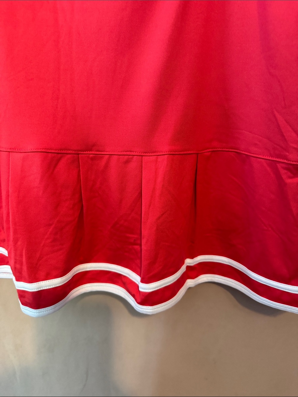 Sport Haley Red Skater Skirt with White Trim - Picture 2 of 7